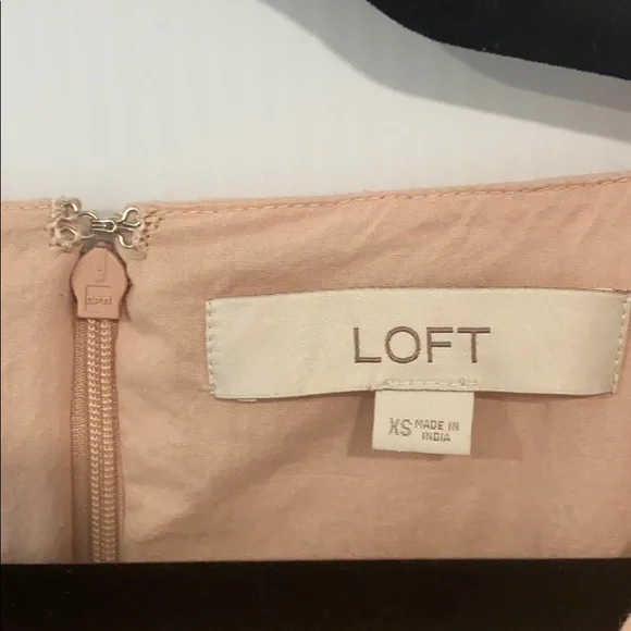 Loft Embroidered Eyelet Mini Dress in dusty pink - Picture 8 of 10